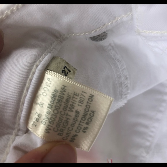 Rag and Bone white skinny jeans - Picture 7 of 9